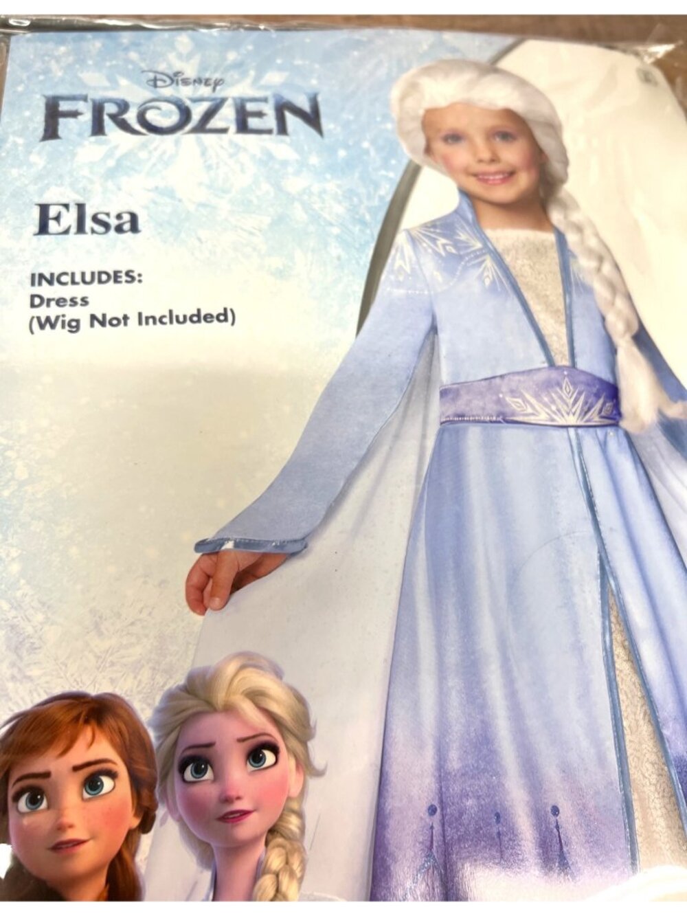 Disney Frozen Elsa Costume Dress Child Size S 4-6 Spirit Halloween Include Dress - Picture 4 of 5